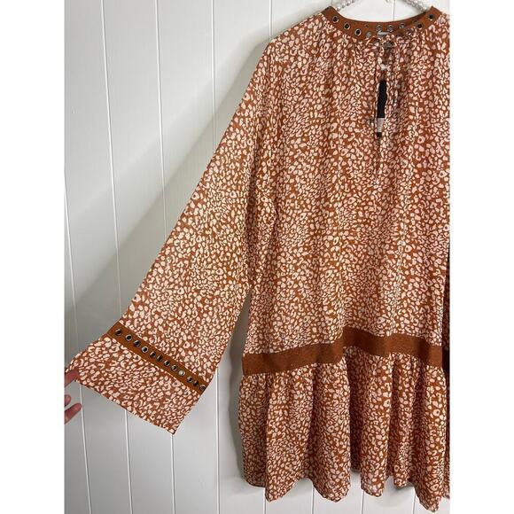 One Teaspoon Night Prowler Mini Dress in Tobacco NWT SZ XL - Picture 6 of 10